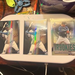 3 card Julio Rodriguez rookie lot